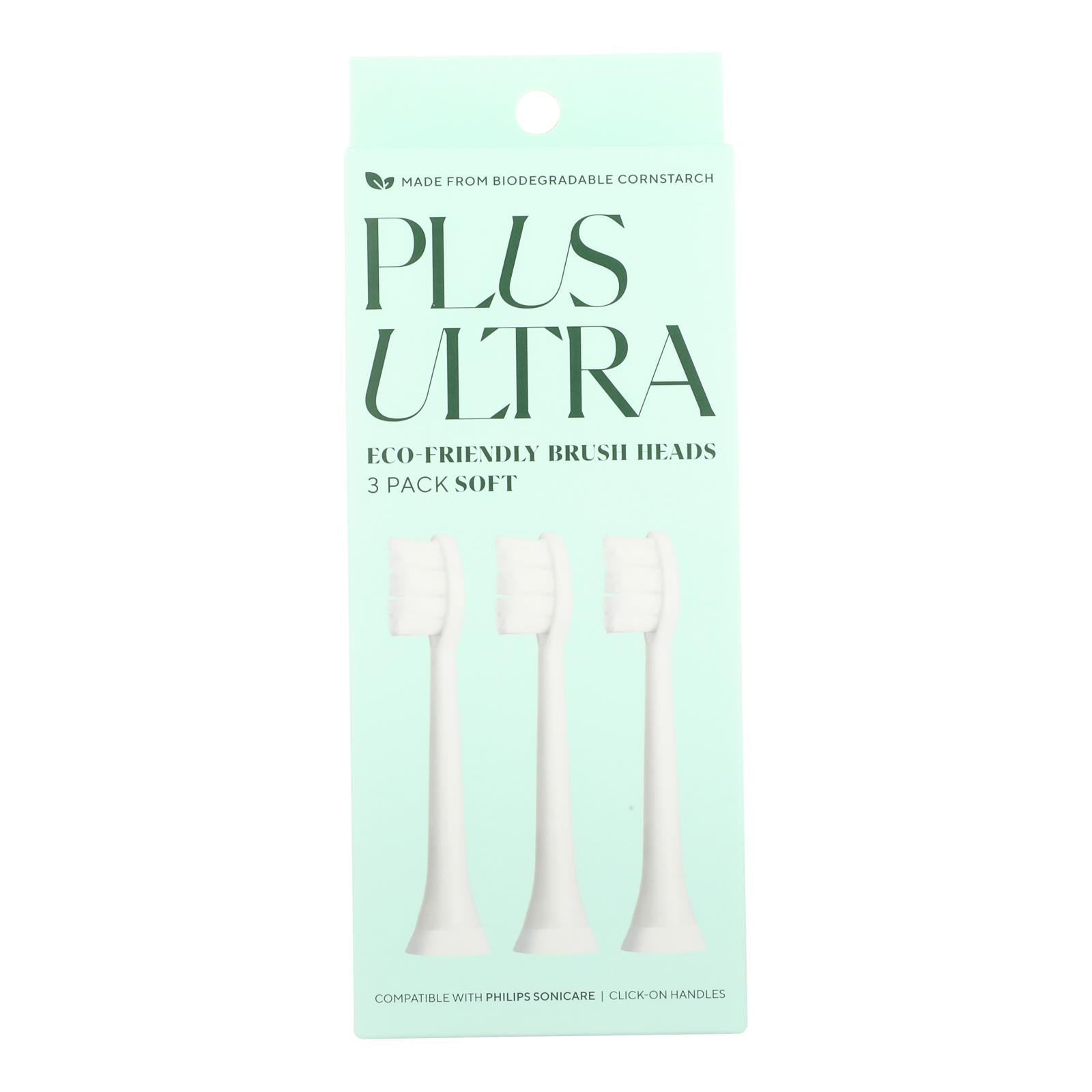 Cabezales de cepillo de dientes Plus Ultra Echo, paquete de 3 - Caja de 4 - 3 unidades