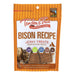 Golosinas tiernas y auténticas de cecina de bisonte para perros - Bolsa de 113 g (caja de 10)