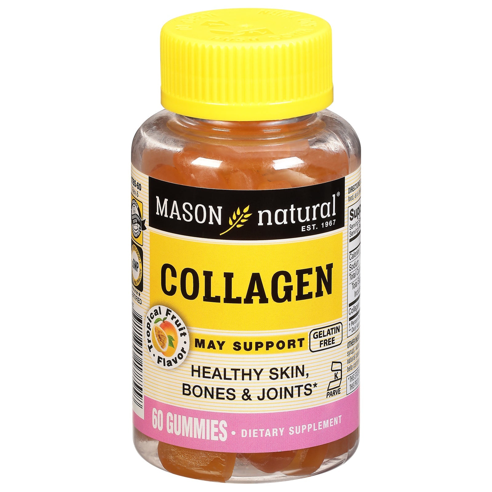 Gomitas de colágeno Mason Naturals: 60 gomitas para una piel radiante