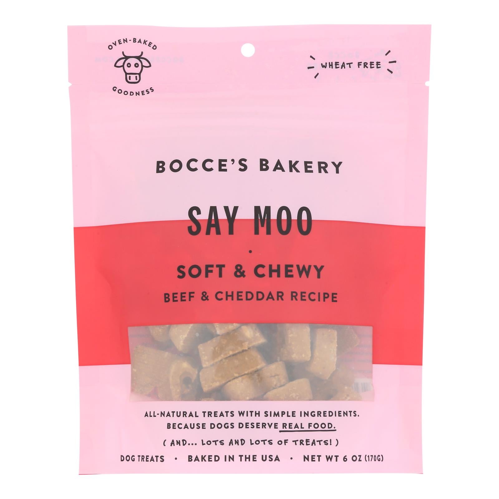 Panadería Bocce - Dog Trt Say Moo Soft - Caja de 12 unidades de 6 oz