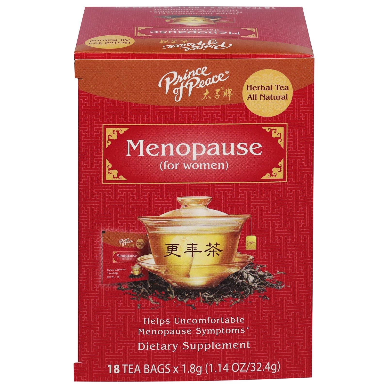 Prince of Peace Menopause Relief Tea - 18 Bags