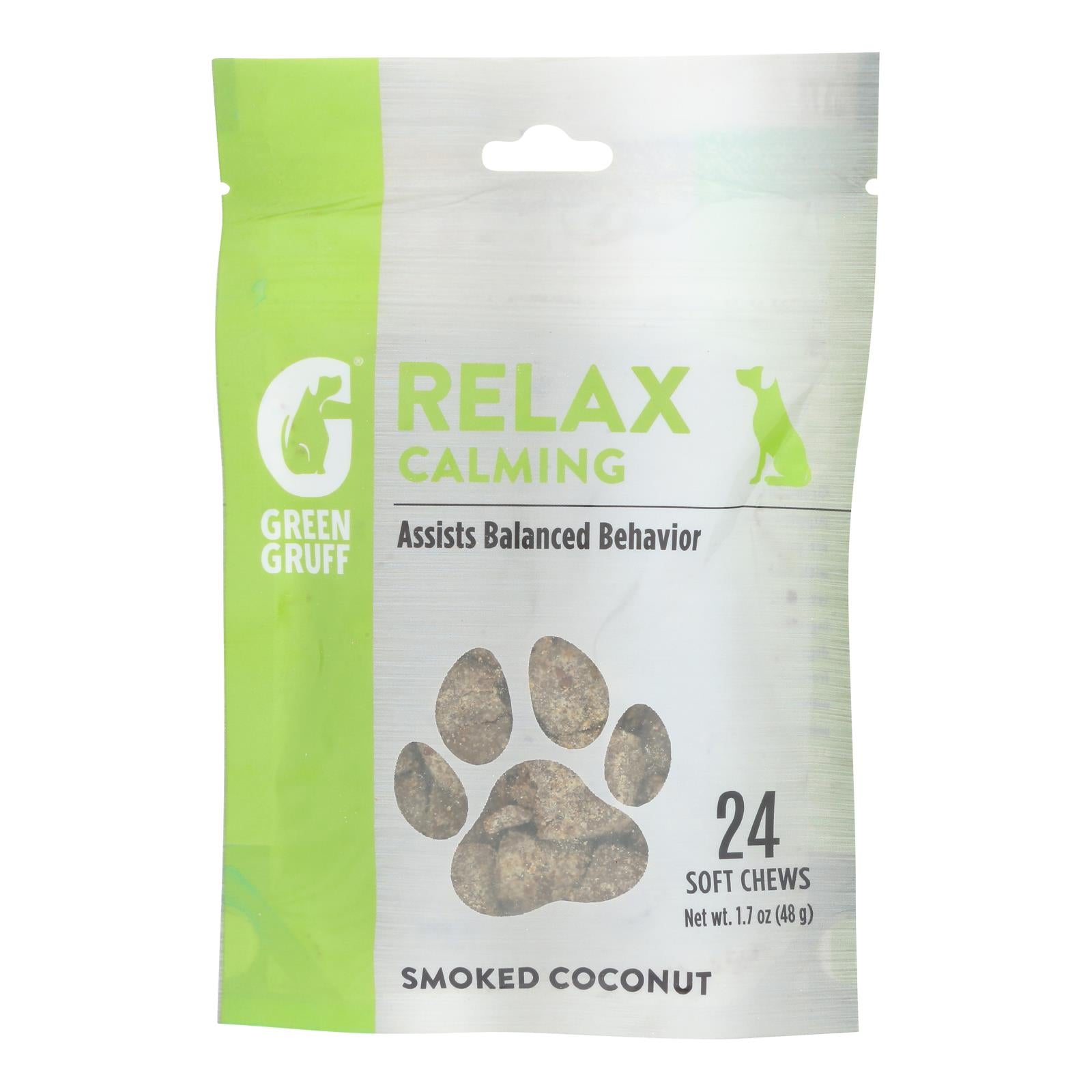 Suplemento calmante para perros Green Gruff - Caja de 6 - 24 unidades