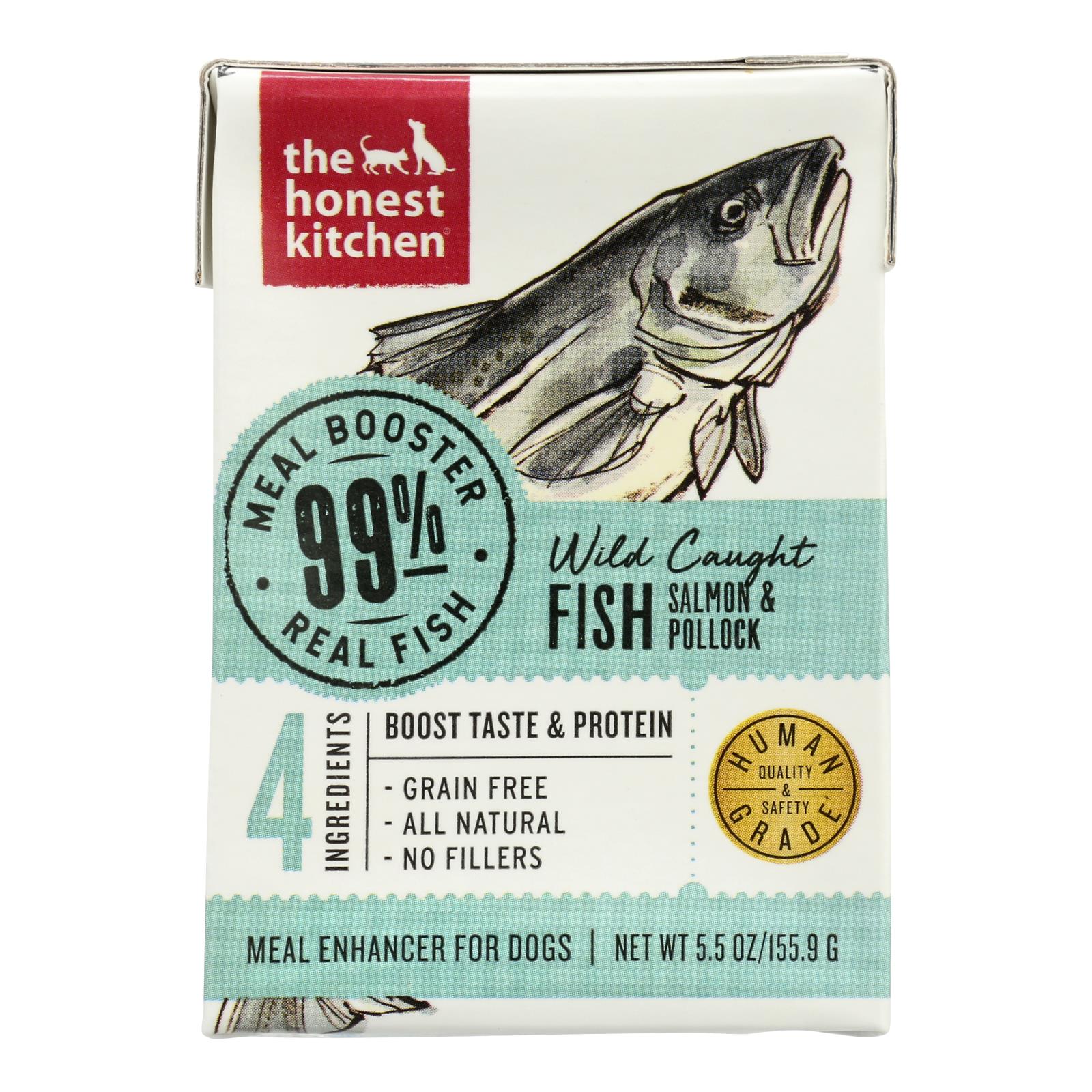 The Honest Kitchen - Alimento para perros Meal Boost 99 % salmón - Caja de 12 (154 g)