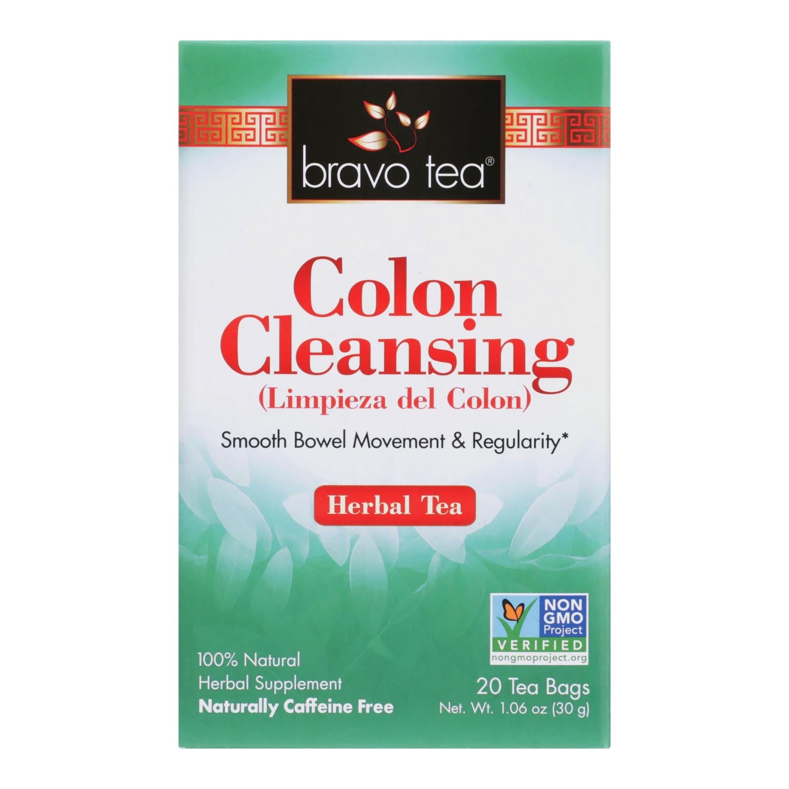 Té limpiador de colon Bravo Teas &amp; Herbs - 20 bolsitas