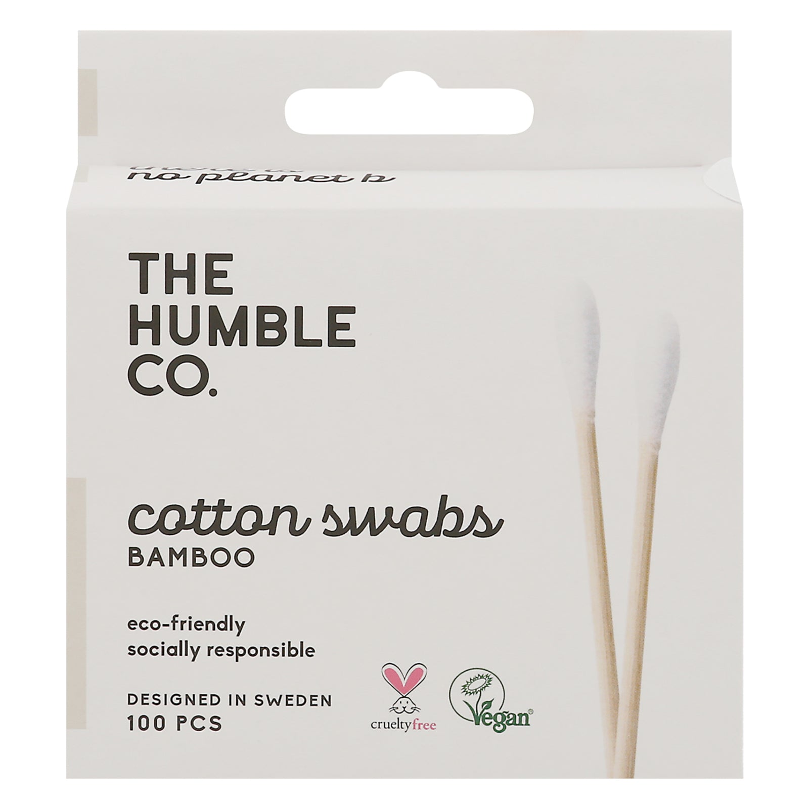 Hisopos de bambú Humble Co | Caja de 10 paquetes | 1000 hisopos en total