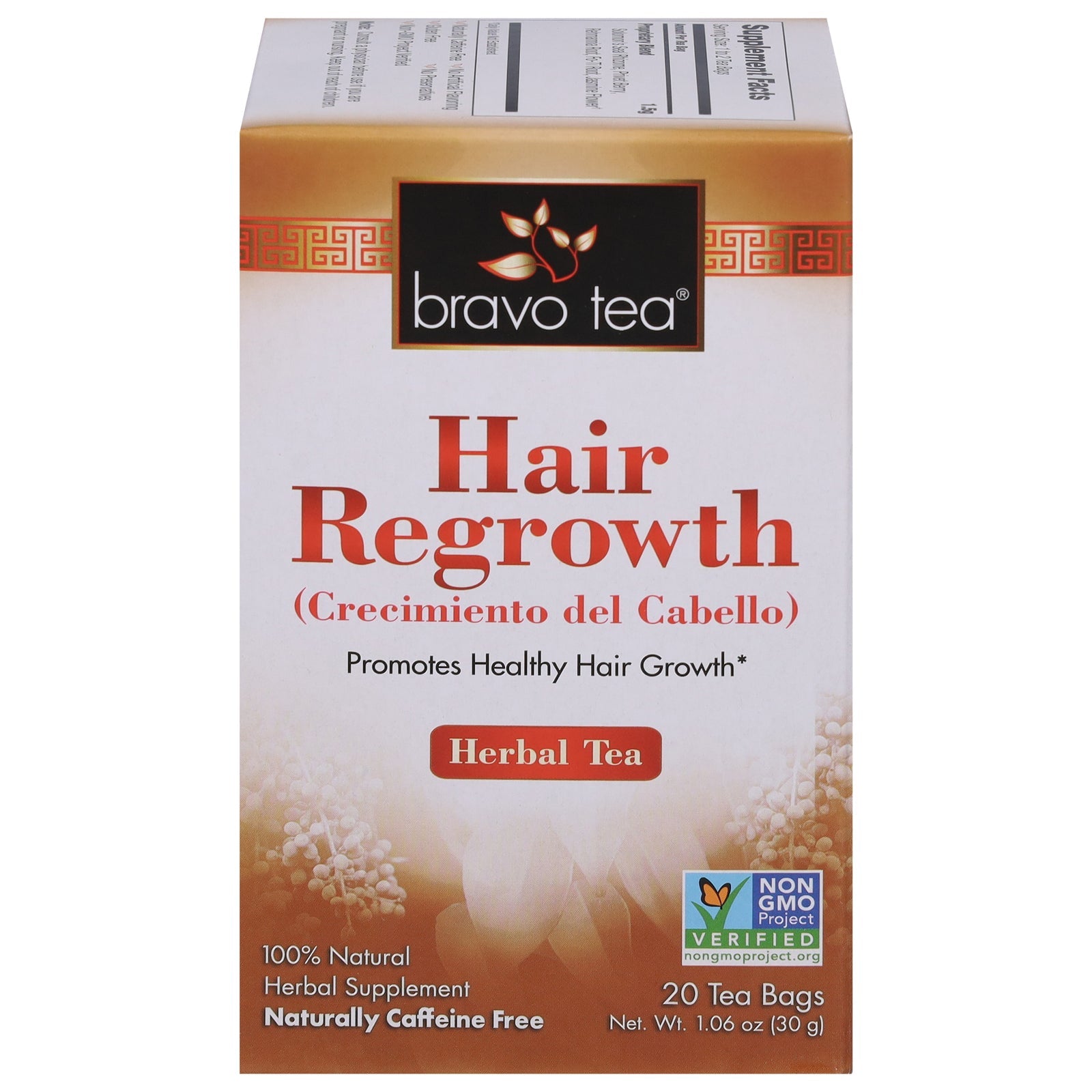 Té para el crecimiento del cabello Bravo Teas &amp; Herbs - 20 bolsitas