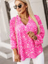Loose-Fitting Floral Blouse