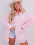 Versatile Pink Plaid Shirt