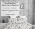 DaDa Bedding Yellow Fleur Golden Orange Botanical Ivory Duvet Cover & Fitted Flat Bed Sheets Set w/ Pillow Cases Window Valances (18112)