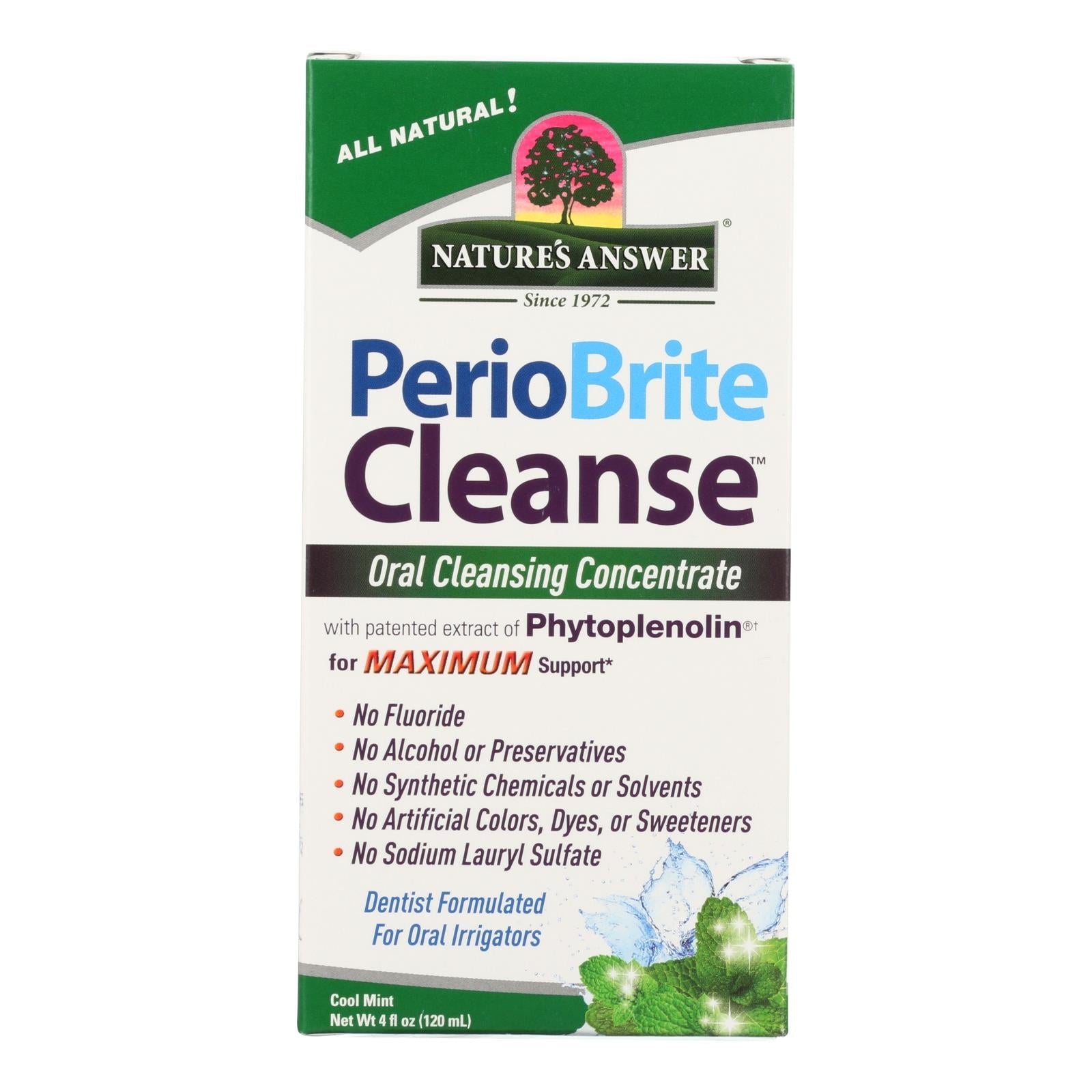 Concentrado limpiador bucal Periocleanse de Nature's Answer - 118 ml