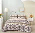 DaDa Bedding Majestic Oriental Kilim Duvet Cover - w/ Pillow Cases Royal Persian Traditional Design Intricate Ornate Ornament Print