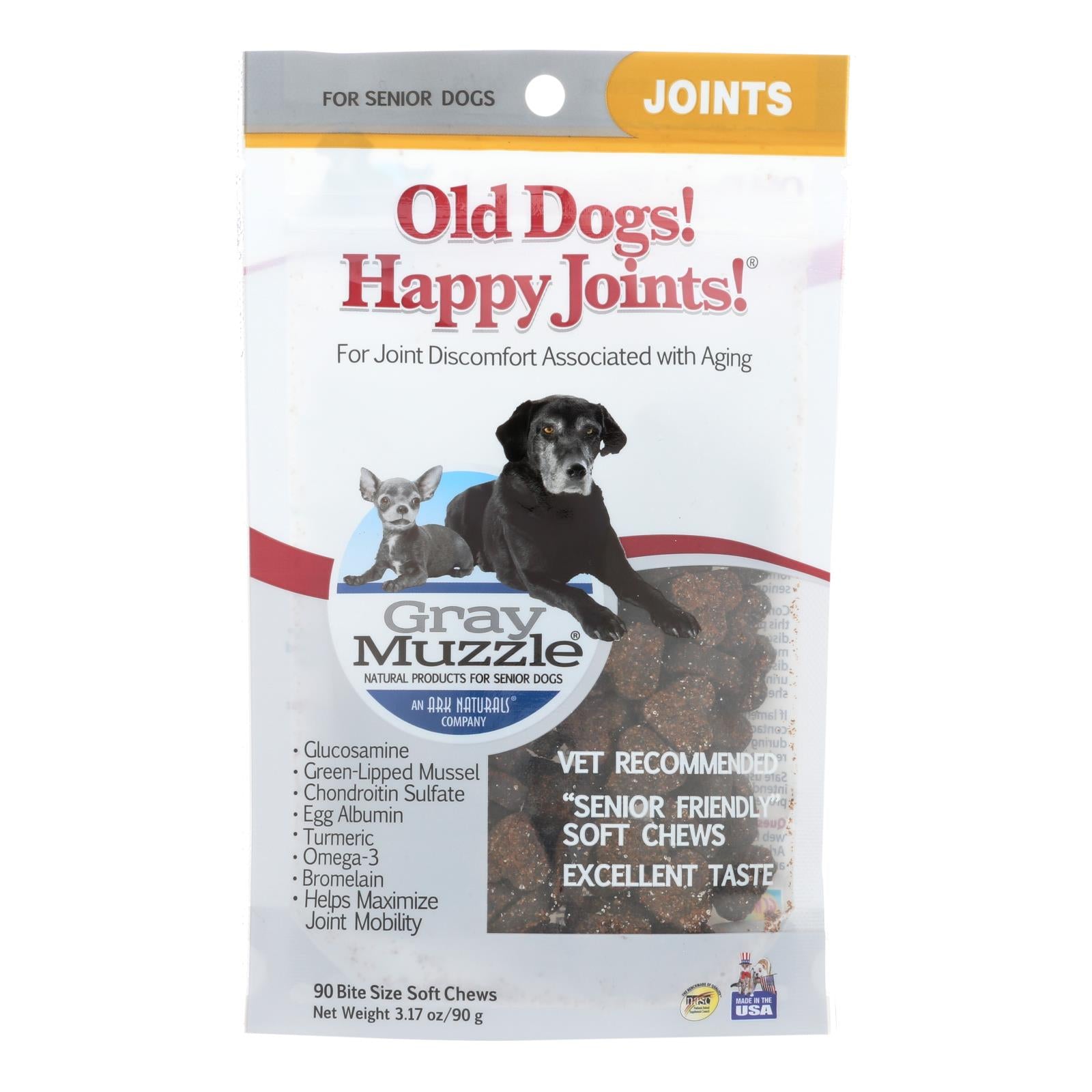 Ark Naturals Old Dog Happy Joints - 90 masticables (1 unidad)