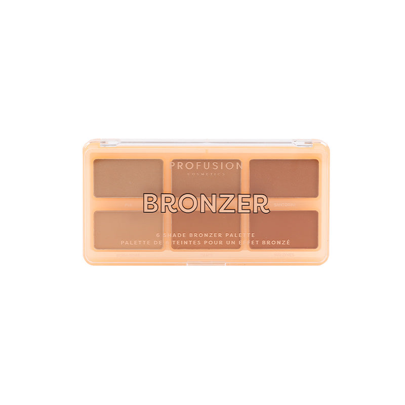 Paleta de bronceadores de 6 tonos para rostro