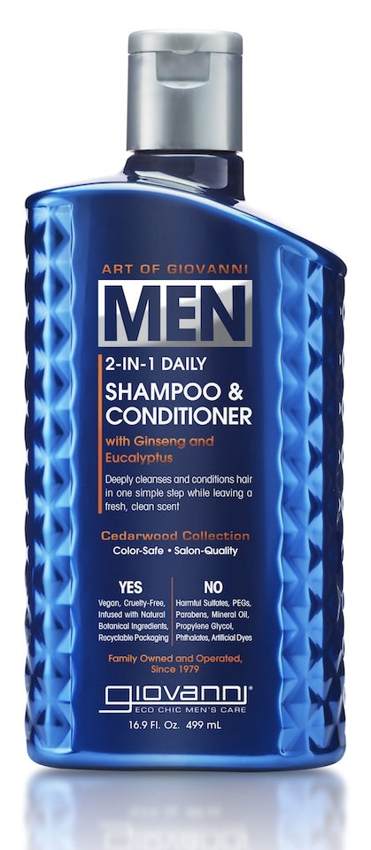 Champú y acondicionador 2 en 1 Giovanni para hombre (500 ml)