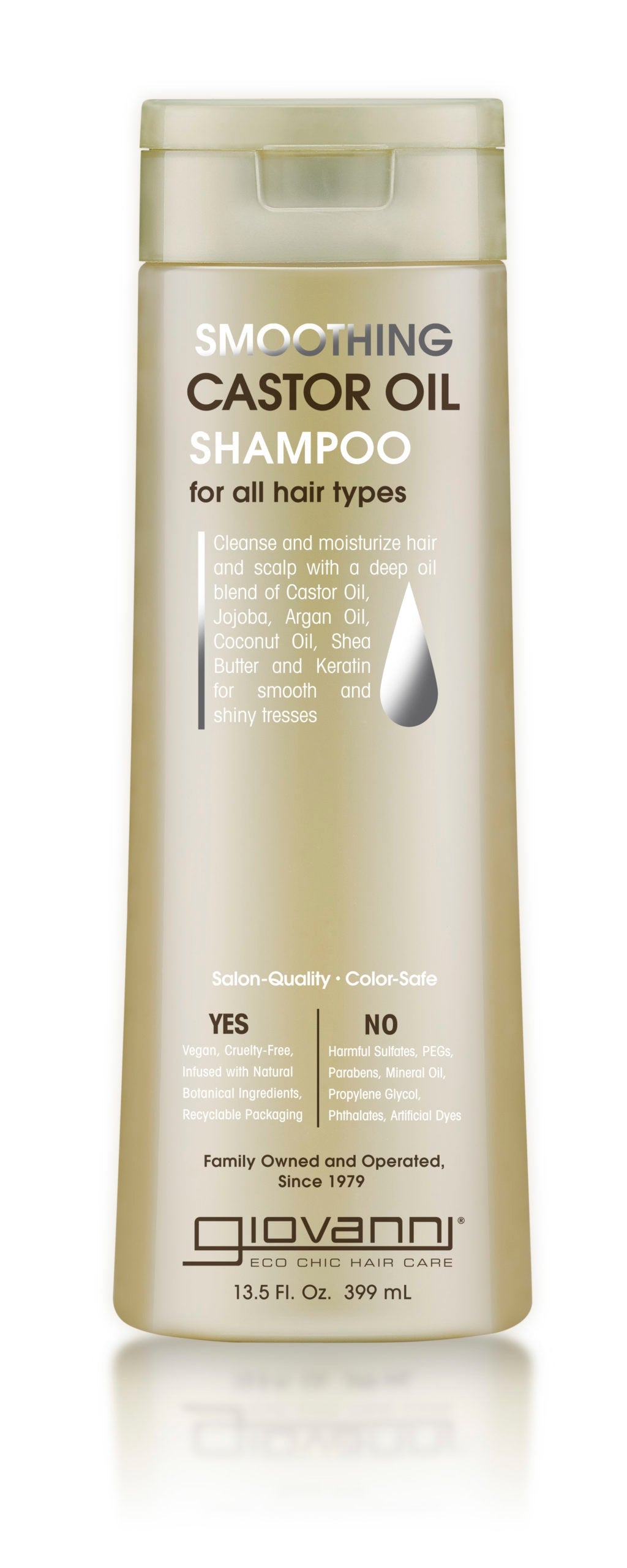 Champú Giovanni Smooth As Silk con aceite de ricino - 450 ml