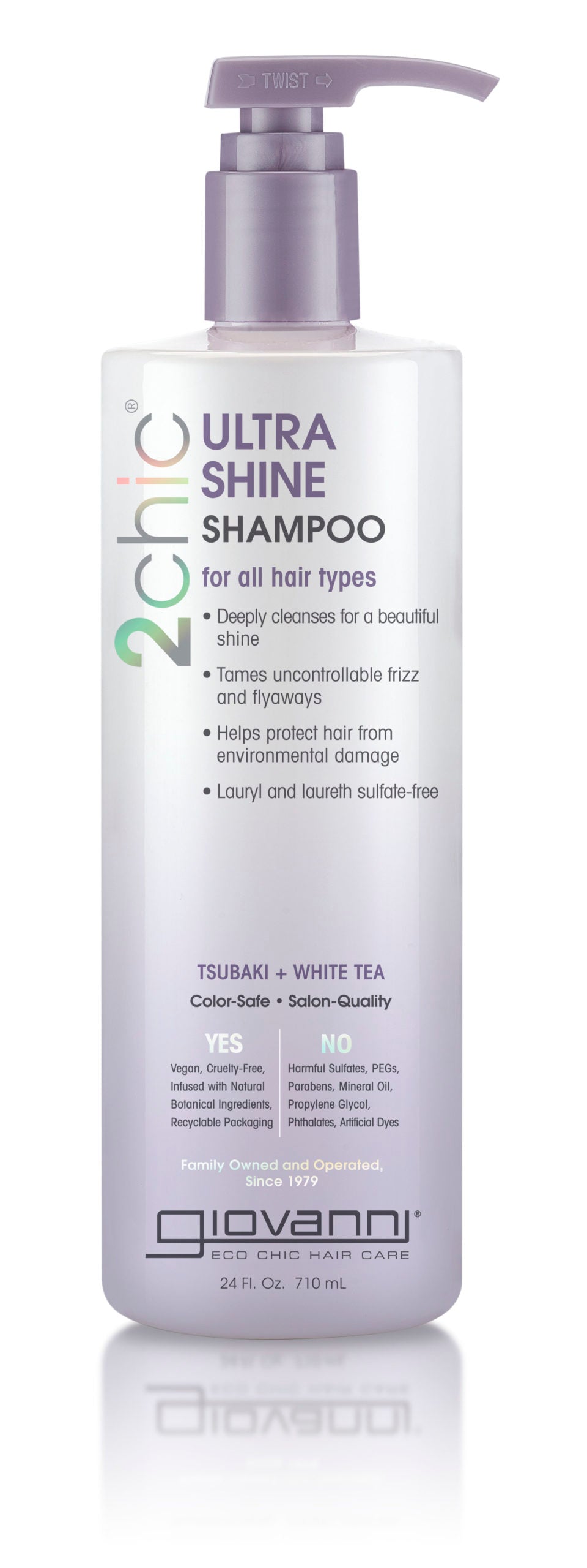 Champú Giovanni 2chic Tsubaki &amp; White Camellia, 24 onzas líquidas