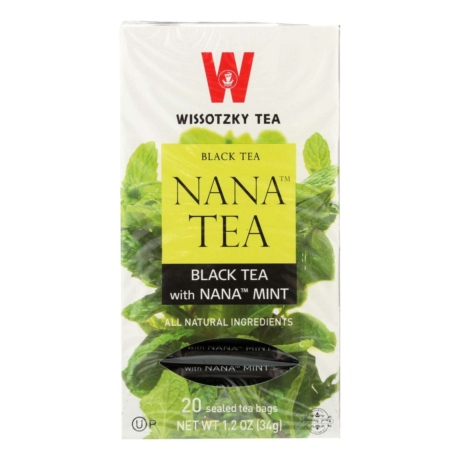 Wissotzky - Té de frutas Nana, 25 bolsitas (paquete de 12) - Hierbas sin gluten