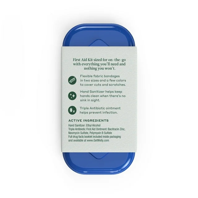 Kit de primeros auxilios Welly First Aid, kit de reparación rápida para viajes, vendajes y ungüentos, 1 unidad, 24 unidades