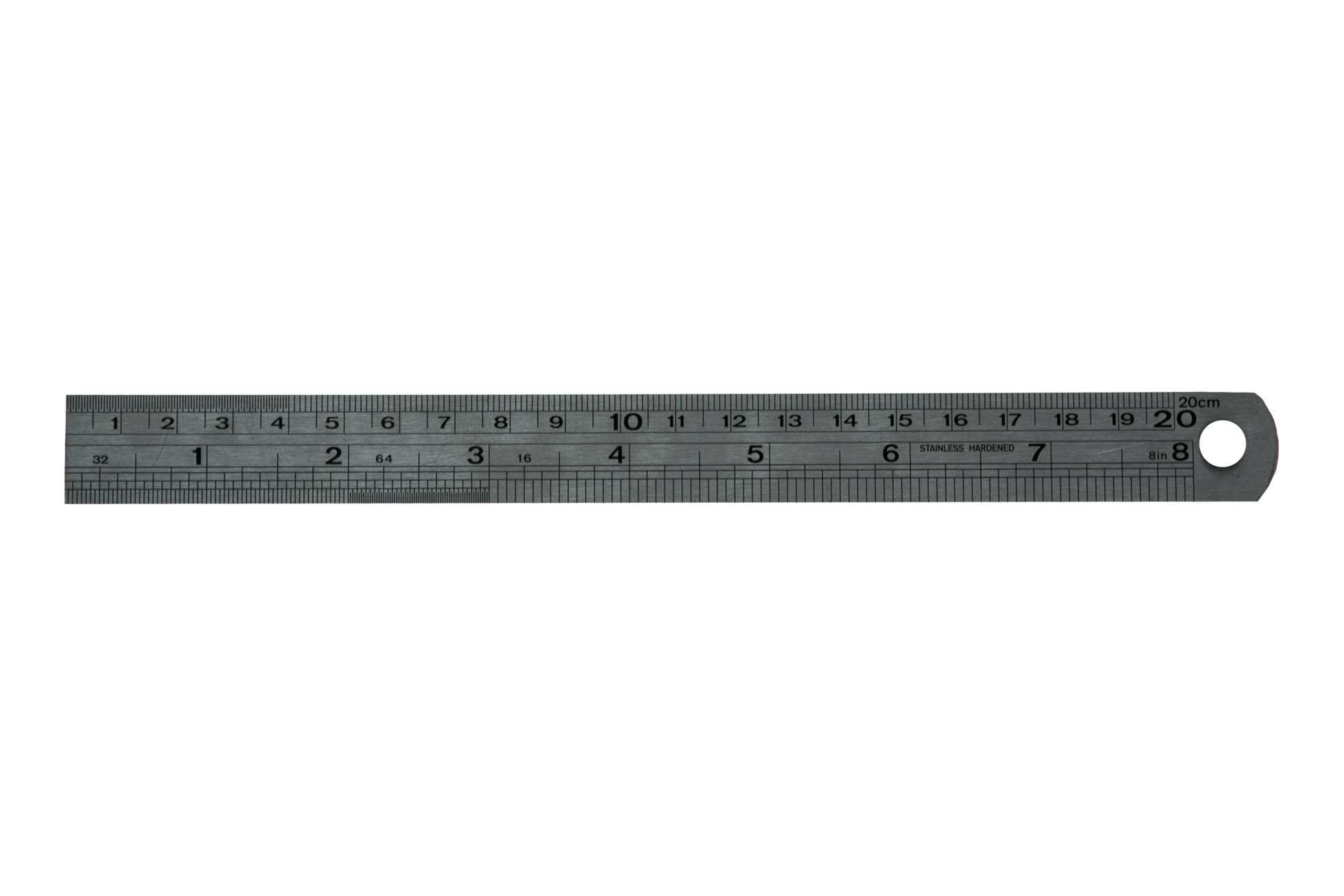 Teng Tools 7.9 Inch Long Precision Classic Stainless Steel Metal Ruler - ST200