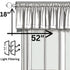 DaDa Bedding Dainty Floral Garden Pastel Roses Cottage Window Curtain Valance - 18" x 52" (3036)
