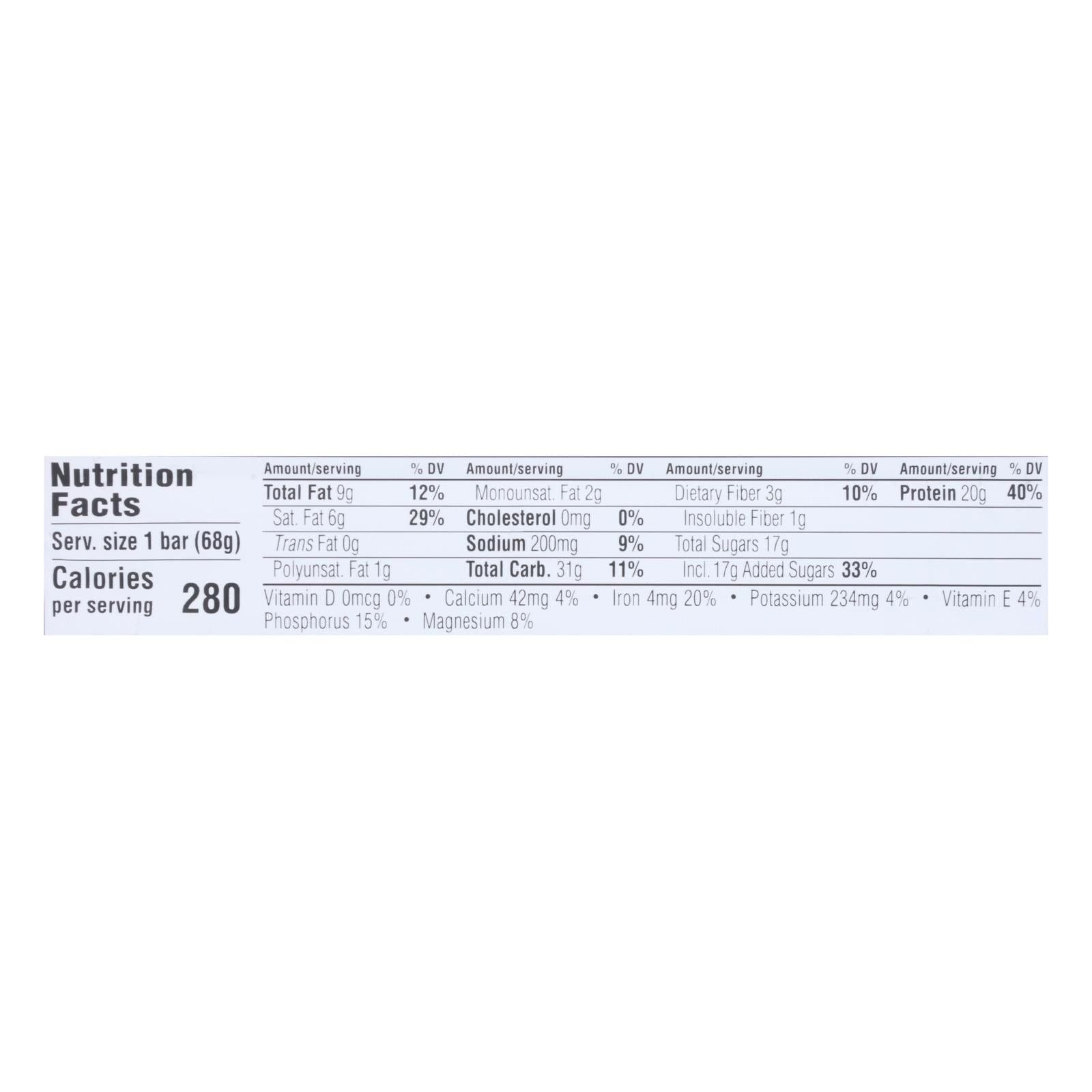 Barra de chocolate Clif Bar Builder's Bar - Delicias de menta y chocolate, 2.4 oz, caja de 12