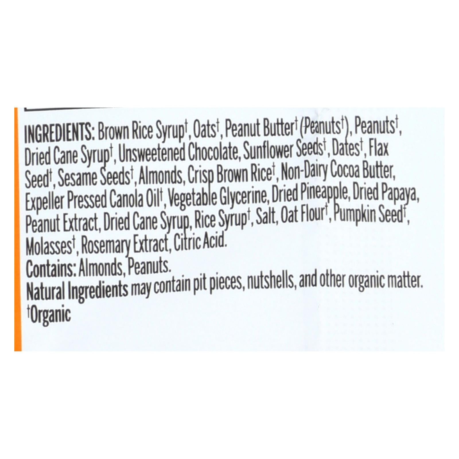 Barra de mantequilla de cacahuete orgánica Pro Bar con chispas de chocolate - 85 g - Paquete de 12