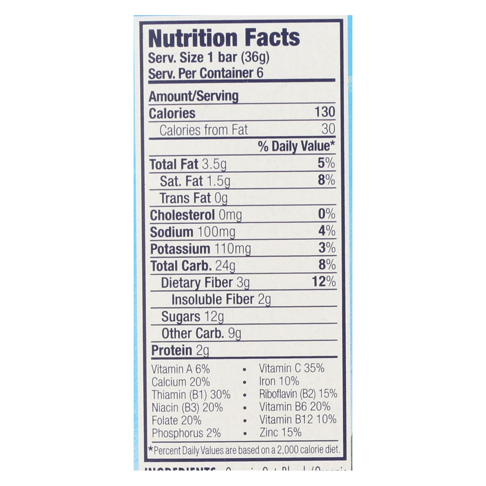 Clif Kid Zbar Chocolate orgánico con chispas, 7.62 oz, caja de 9