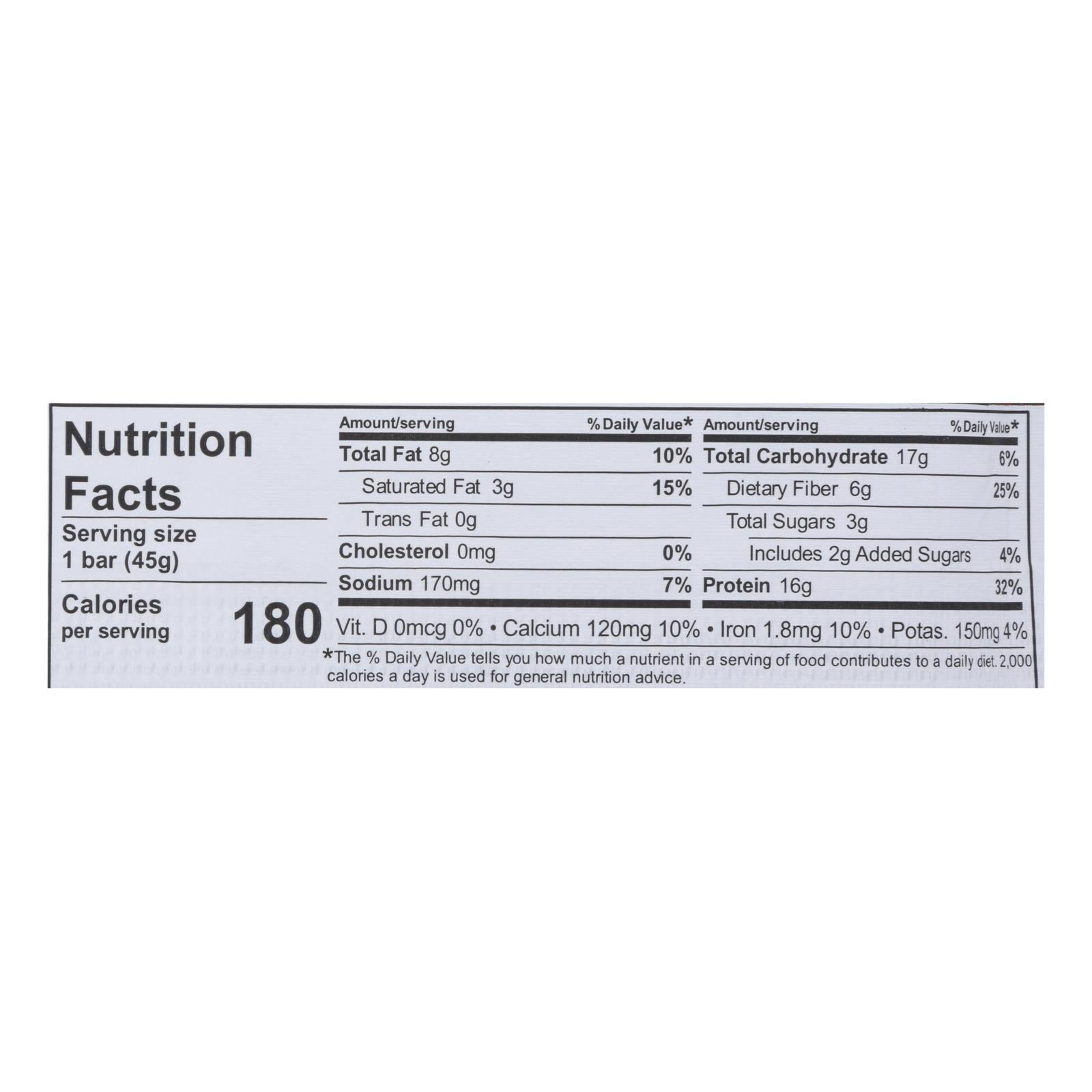 Barras nutricionales Nugo Slim Brownie Crunch - 1.59 oz - Caja de 12