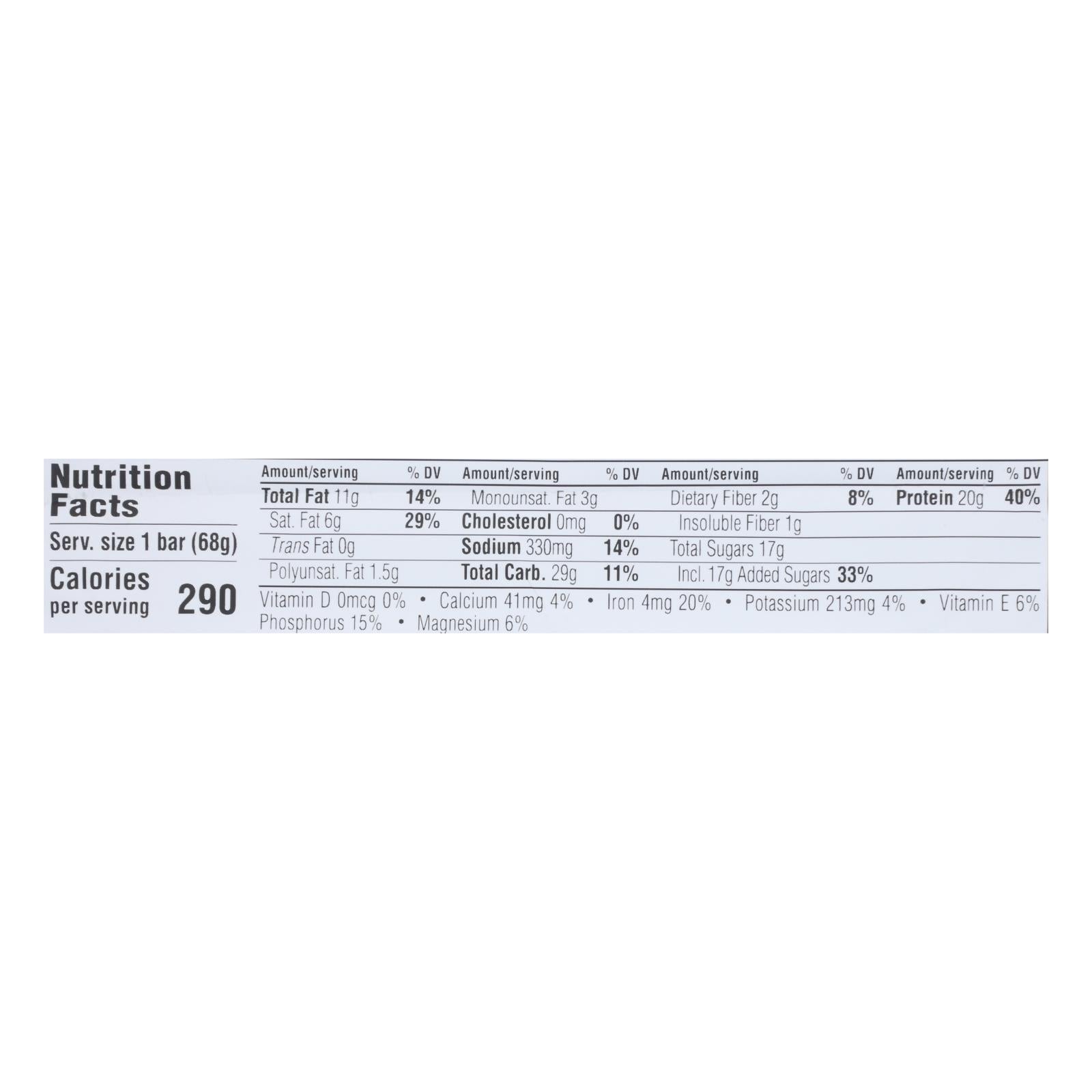 Barra Clif Builder's: Chocolate con mantequilla de maní (2.4 oz, caja de 12)