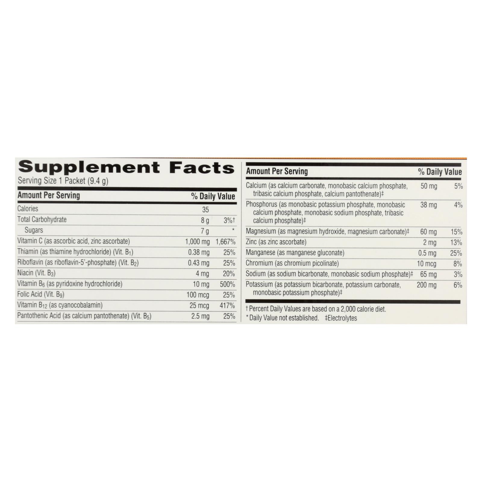 Emergen-C Suplemento de vitamina C de mandarina - 30 comprimidos (caja de 3)