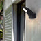 Lámpara de pared LED impermeable para exteriores, creativa, de color negro, para balcón, patio y porche