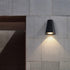 Lámparas de pared LED impermeables de aluminio para exteriores, de color negro y gris, para jardín y porche