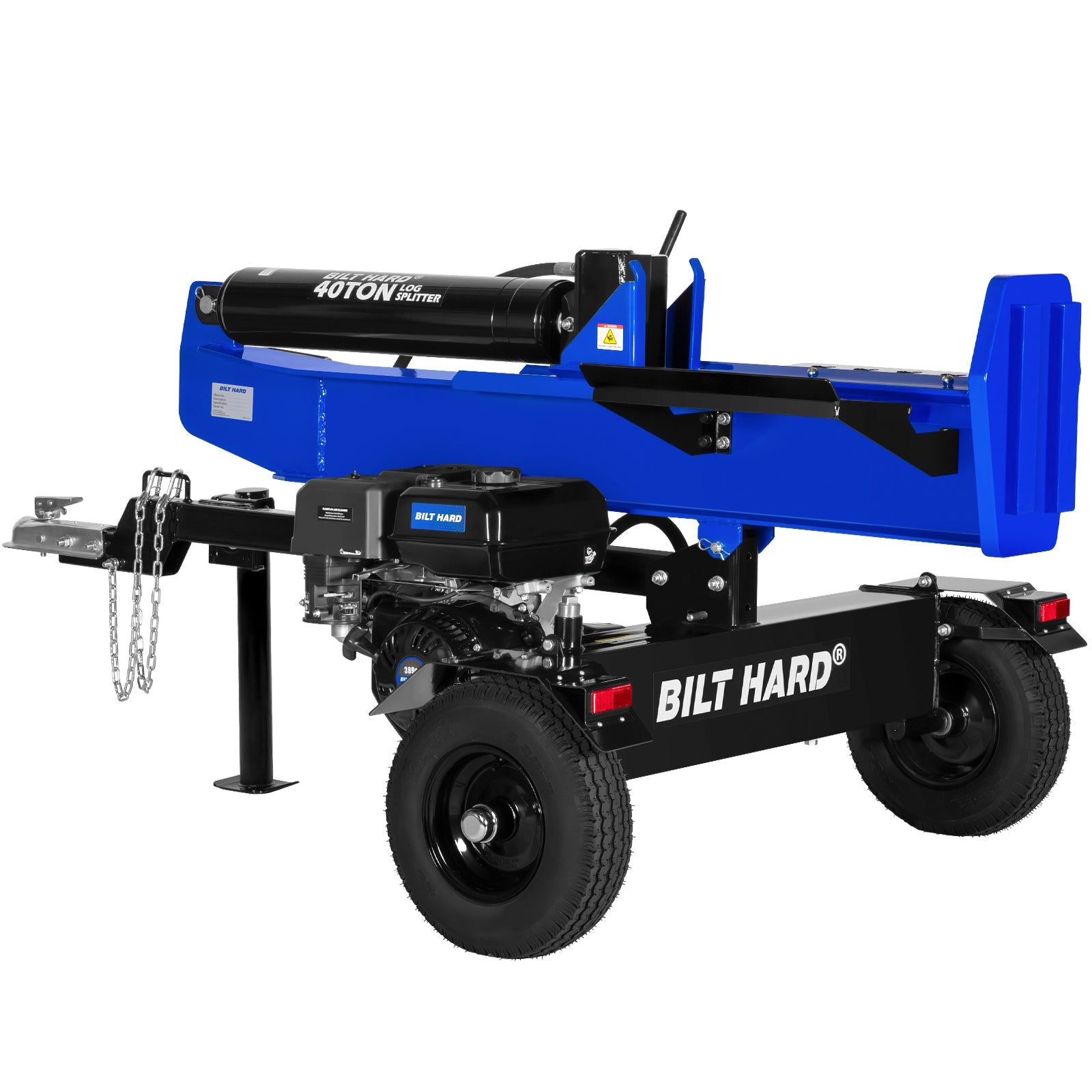 LOG-X Series 40-Ton Full Beam Gas Log Splitter: 13hp 389cc OHV Engine, 23