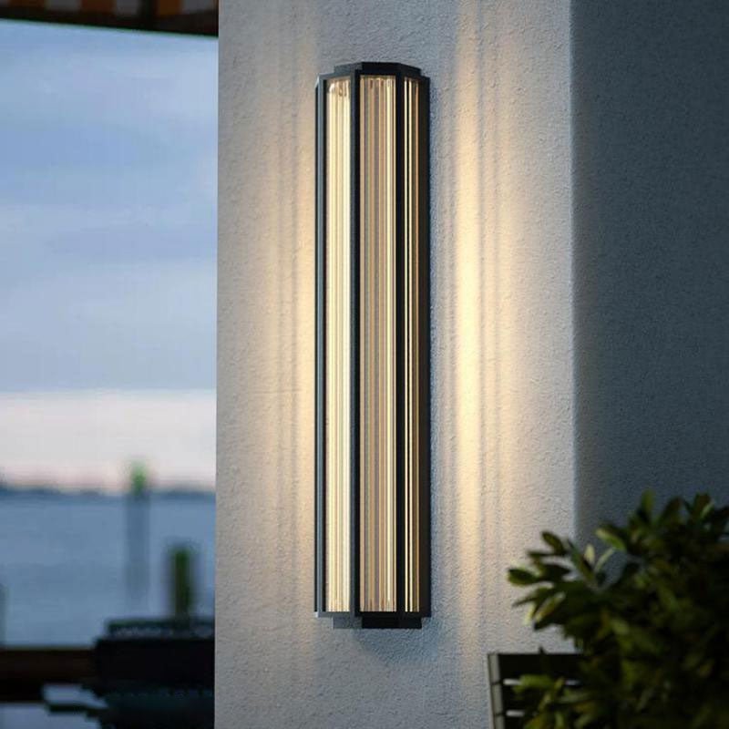 Aplique de pared LED creativo impermeable para exteriores para patio y porche