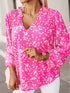 Loose-Fitting Floral Blouse