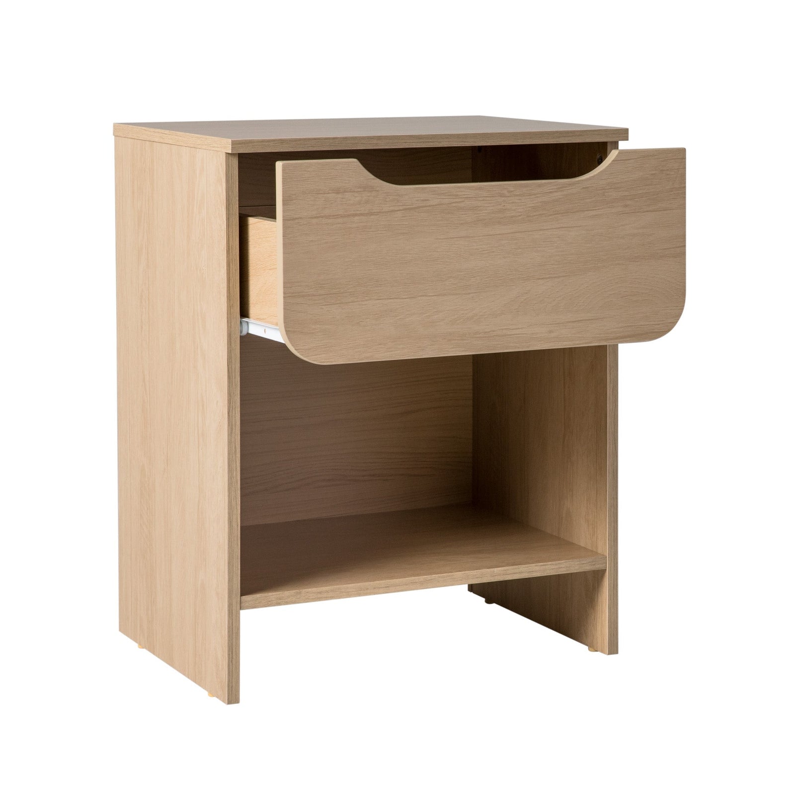 Mesita de noche moderna Domm con 1 cajón
