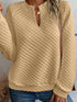Cozy Quilted Knit Top