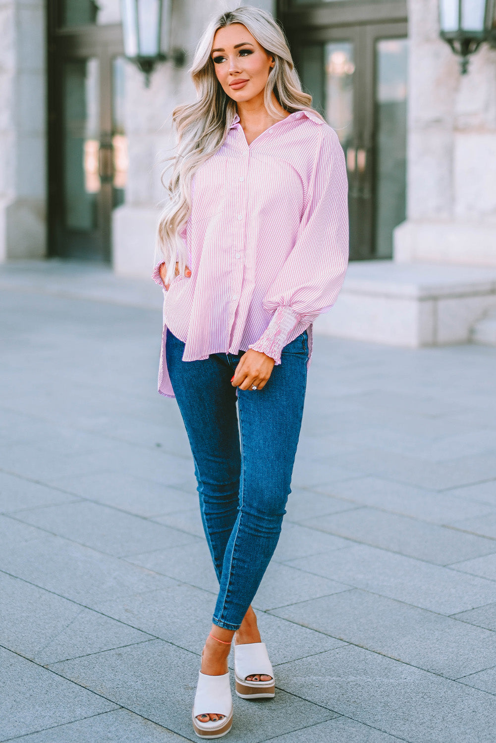 Women's Oversized Denim Shirt