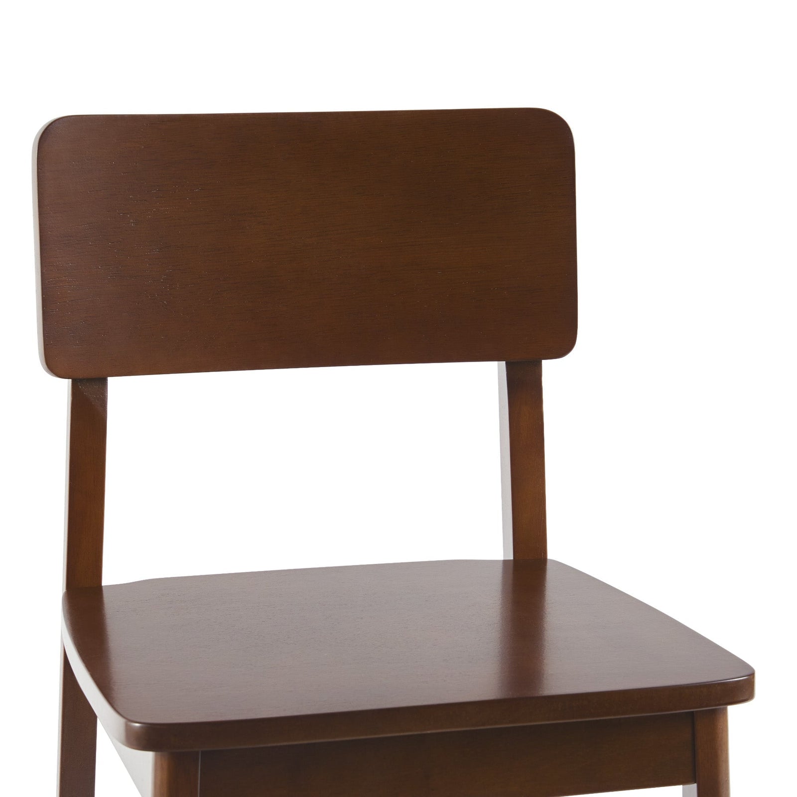 Taburete minimalista de madera maciza, juego de 2