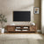 Mueble de TV rústico de 70" con puerta de granero