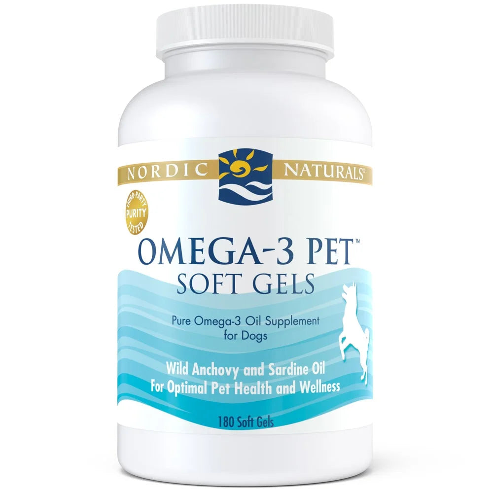 Aceite Omega-3 para perros Nordic Naturals, 180 unidades - Piel y pelaje