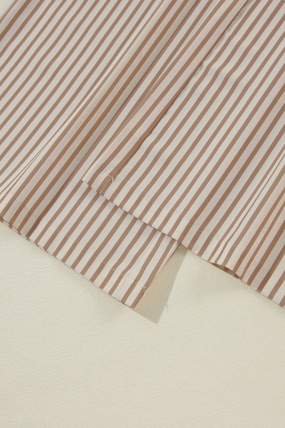 Striped Wide Leg Pants with Drawstring