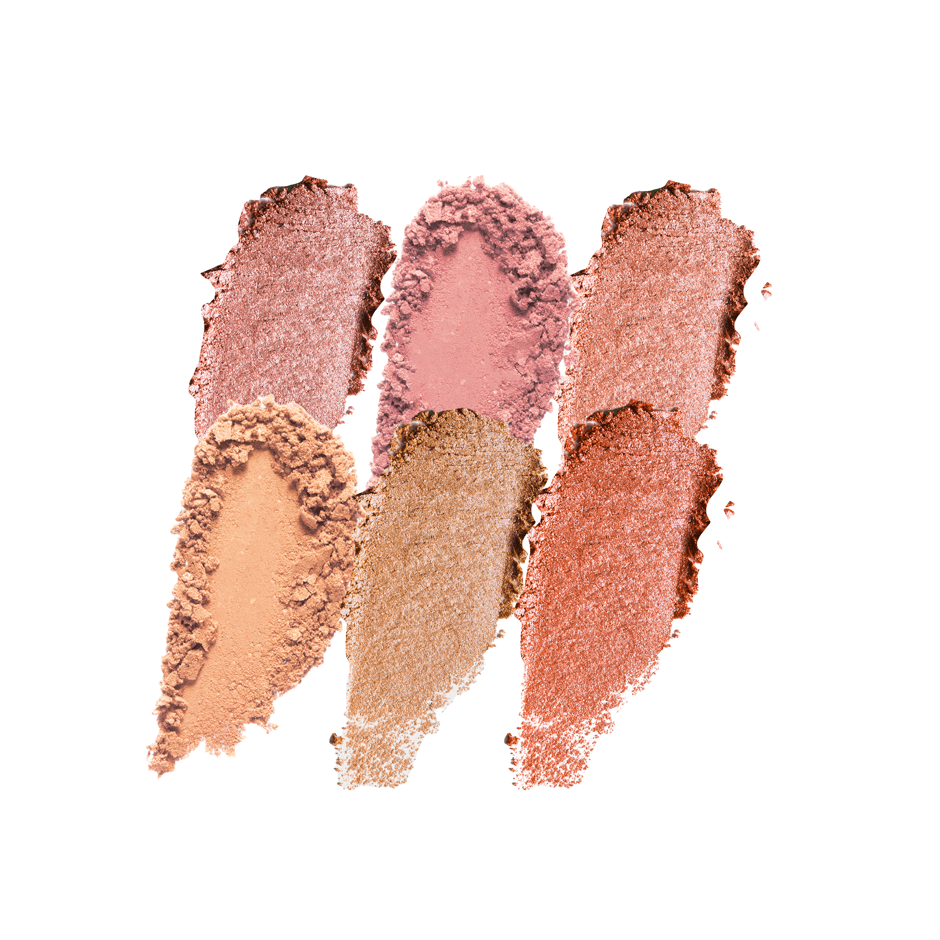 Paleta de rubor facial de 6 tonos