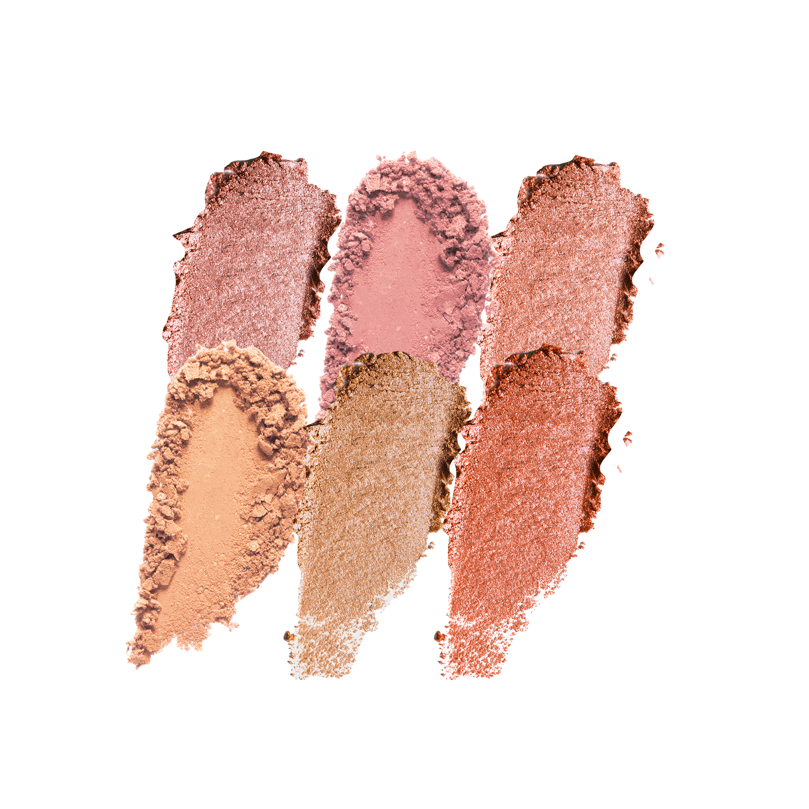 Paleta de rubor facial de 6 tonos