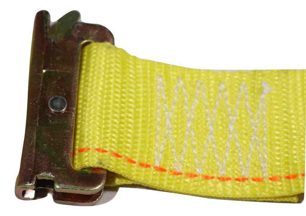 Correa de riel en E con hebilla de leva para interior de furgoneta de 5 cm x 3,6 m y accesorios en E con resorte | Paquete de 8