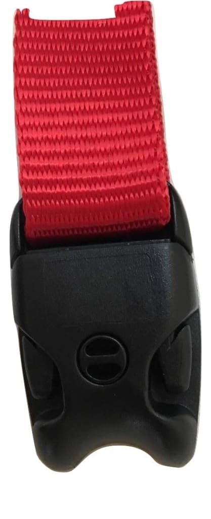 Kit de 2 correas cortavientos con hebilla roja ACW para bañera de hidromasaje, spa y huracanes | Opciones de tamaño