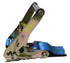 2" x 8 Ft Axle Wrap Auto Tie Down Ratchet Strap w/ Snap Hooks, BLUE  | 4 PACK