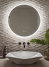 Zeek 30" BackLit LED Round Bathroom Wall Mirror MARD30