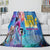 Manta de franela polar 200 % con diseño de lobo para decoración de habitación