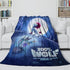 Manta de franela polar 200 % con diseño de lobo para decoración de habitación
